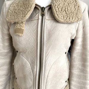 Suede & shearling short Replay jacket